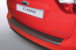 Rear bumper protector Ford C-Max II 2010-2015   ABS - brushed alloy (FOR8CMBP) (1)