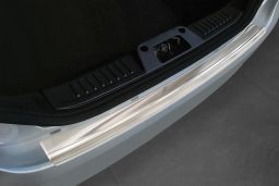 Rear bumper protector Ford Fiesta VI 2008-2017 3 & 5-door hatchback stainless steel (FOR9FIBP) (1)