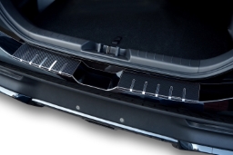 Rear bumper protector suitable for Forthing T5 Evo 2024-> stainless steel - carbon foil (FRT1T5BA) (1)