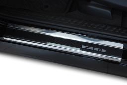 Door sill plates Honda CR-V VI 2023-> stainless steel - carbon foil (HON12CVEA) (1)