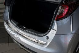 Honda Civic IX 2014-2017 5-door hatchback rear bumper protector stainless steel (HON13CIBP) (3)