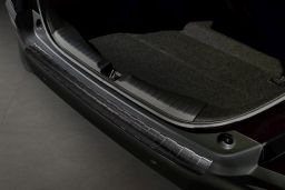 Rear bumper protector Honda Jazz IV 2020-> 5-door hatchback stainless steel anthracite (HON13JABP) (1)