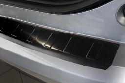 Honda Civic IX 2014-2017 5-door hatchback rear bumper protector stainless steel black (HON14CIBP) (1)