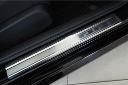 Door sill plates Honda Civic X 2017-present 4 & 5-door stainless steel (HON18CIEA) (1)