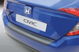 Rear bumper protector Honda Civic X 2017-> 4-door saloon ABS - brushed alloy (HON19CIBP) (1)