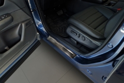Door sill plates suitable for Honda CR-V VI 2023-> stainless steel brushed anthracite 4 pieces (HON4CVEG) (1)