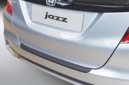 Rear bumper protector Honda Jazz III 2018-2020 5-door hatchback ABS - brushed alloy (HON9JABP) (1)
