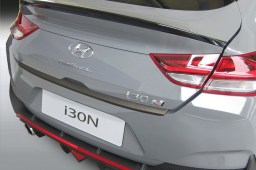 Rear bumper protector Hyundai i30 Fastback (PD) 2017-2020 5-door hatchback ABS - brushed alloy (HYU19I3BP) (1)