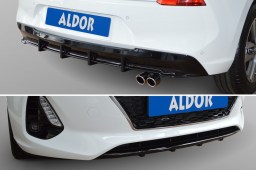 Hyundai i30 (PD) 2017- 5-door rear diffuser + front mask piano black (HYU1I3SP)