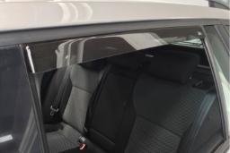 Side wind deflectors suitable for Hyundai Ioniq 2016-2022 5-door hatchback front doors DGA - smoke grey (1)