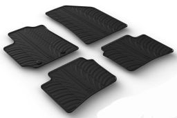 Car mats Hyundai i10 (LA-AC3) 2019-present 5-door hatchback set anti-slip Rubbasol rubber (HYU3I1FR) (1)