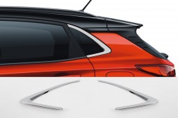 Hyundai Kona (OS) 2017-present chrome C-pillar window frame trim 2 pcs (HYU3KOM)