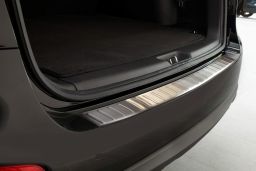 Hyundai Santa Fe (CM) 2010-2012 rear bumper protector stainless steel (HYU4SFBP) (1)