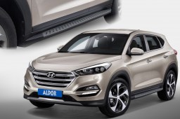 Side steps Hyundai Tucson (TL) 2015-present brushed anthracite (HYU4TUSI-B) (1)