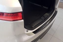 Jaguar F-Pace 2016-> rear bumper protector stainless steel black (JAG2FPBP) (2)