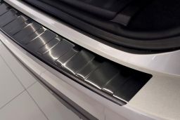 Jaguar F-Pace 2016-> rear bumper protector stainless steel black (JAG2FPBP) (5)