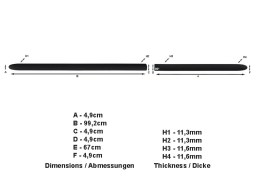 Kia Carnival '99-'05 side protection set