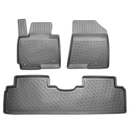 Kia Carens IV (RP) 2013- mpv foot mat set PE/TPE rubber / automatten set PE/TPE rubber / Fußmatten Set PE/TPE Gummi / jeu tapis auto PE/TPE caoutchouc (KIA1CAFM)