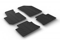 Kia Soul II (PS) 2014-present car mats set anti-slip Rubbasol rubber (KIA2SLFR)
