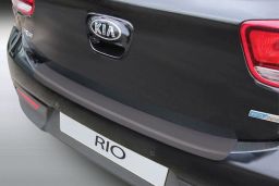 Rear bumper protector Kia Rio (UB) 2015-2017 3 & 5-door hatchback ABS - brushed alloy (KIA9RIBP) (1)