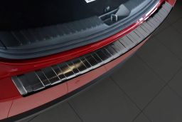 Mazda CX-5 (KF) 2017-> rear bumper protector stainless steel black (MAZ12C5BP) (1)
