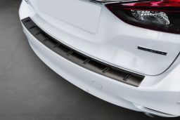 Rear bumper protector Mazda Mazda6 (GJ-GL) 2012-> wagon stainless steel anthracite - Strong (MAZ16M6BP) (1)