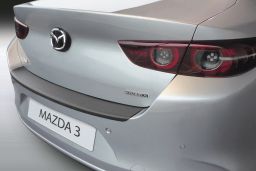 Rear bumper protector Mazda3 (BP) 2019-present 4-door saloon ABS - brushed alloy (MAZ1M3BR) (1)