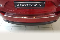 Rear bumper protector Mazda CX-5 (KF) 2017-present stainless steel (MAZ5C5BA) (1)