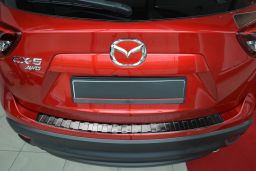 Mazda CX-5 (KE) 2012-2017 rear bumper protector stainless steel black (MAZ5C5BP) (1)