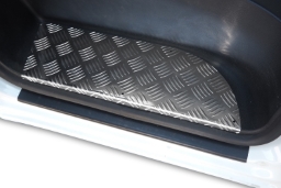 Inner door sill plates suitable for Mercedes-Benz Sprinter (W910) 2018->   aluminium diamond plate - front doors (MB12SPEA) (1)