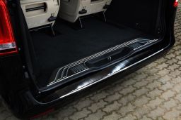 Mercedes-Benz Vito - V-Class (W447) 2014-> rear bumper protector stainless steel black (MB13VIBP) (1)