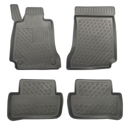 Mercedes-Benz C-Class (W204) 2007-2014 4d foot mat set PE/TPE rubber / automatten set PE/TPE rubber / Fußmatten Set PE/TPE Gummi / jeu tapis auto PE/TPE caoutchouc (MB1CKFM)