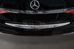 Rear bumper protector Mercedes-Benz S-Class (W223) 2020-> 4-door saloon stainless steel high gloss (MB1SKBP) (1)