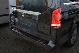 Mercedes-Benz Vito -> V-Class (W447) 2014-> rear bumper protector carbon / Ladekantenschutz Carbon / achter bumperbeschermer carbon / protection de seuil de coffre carbone (MB21VIBP)