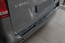 Rear bumper protector suitable for Mercedes-Benz Vito - V-Class (W447) 2014->   stainless steel brushed anthracite (MB23VIBP) (1)