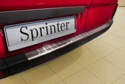 Mercedes-Benz Sprinter (W906) 2006-> rear bumper protector stainless steel (MB2SPBP) (1)