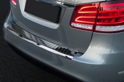 Mercedes-Benz E-Class estate (S212) 2013-2016 wagon rear bumper protector stainless steel high gloss black (MB30EKBP)