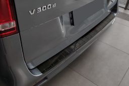 Rear bumper protector Mercedes-Benz Vito - V-Class (W447) 2014->   carbon (MB30VIBP) (1)