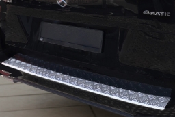 Rear bumper protector suitable for Mercedes-Benz Vito - V-Class (W447) 2014-> aluminium diamond plate (MB32VIBP) (1)
