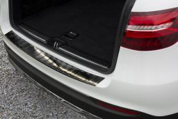 Mercedes-Benz GLC (X253) 2015-> rear bumper protector stainless steel black (MB6GCBP) (1)