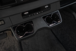 Cup holder trim suitable for Mercedes-Benz Sprinter (W907 - W910) 2018->   stainless steel high gloss anthracite (MB9SPBP) (1)