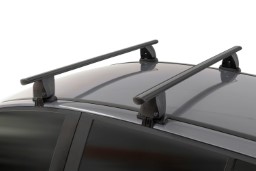 Menabo Delta roof rack set black - Dachträger / Relingträger Satz Schwarz - dakdragers set zwart - jeu de barres de toit noir (1)