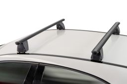 Menabo Delta roof rack set black - Dachträger / Relingträger Satz Schwarz - dakdragers set zwart - jeu de barres de toit noir (FP) (1)