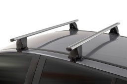 Menabo Delta roof rack set - silver - Dachträger / Relingträger Satz Silber - dakdragers set zilver - jeu de barres de toit argent (1)