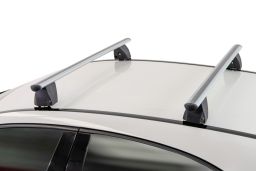 Menabo Delta roof rack set - silver - Dachträger / Relingträger Satz Silber - dakdragers set zilver - jeu de barres de toit argent (FP) (1)