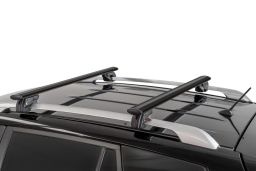 Menabo Jackson roof bars set black - Dachträger / Relingträger Satz Schwarz - dakdragers set zwart - jeu de barres de toit noir (1)