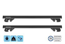 Menabo Jackson roof rack set black - Dachträger / Relingträger Satz Schwarz - dakdragers set zwart - jeu de barres de toit noir (6)