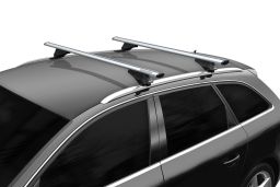 Menabo Leopard roof bars set silver - Dachträger / Relingträger Satz Silber - dakdragers set zilver - jeu de barres de toit argent (1)