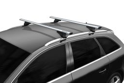 Menabo Leopard roof rack set silver - Dachträger / Relingträger Satz Silber - dakdragers set zilver - jeu de barres de toit argent (1)