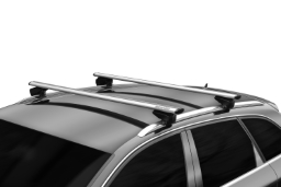 Menabo Lince roof bars set silver - Dachträger / Relingträger Satz Silber - dakdragers set zilver - jeu de barres de toit argent (1)